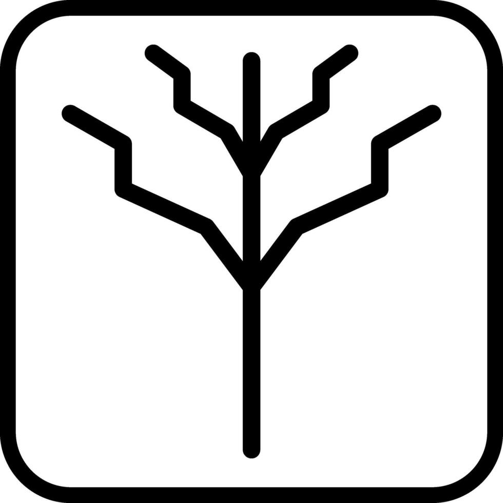 Tree with no leaves Vector Icon