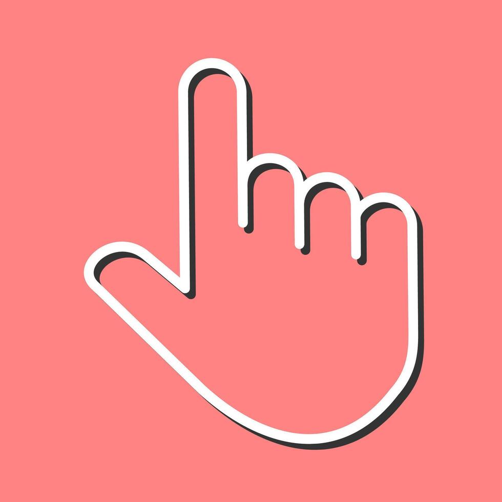 Raised Finger Vector Icon