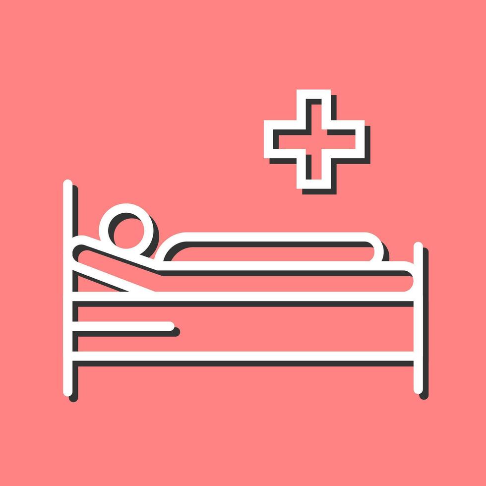 Patient Bed Vector Icon