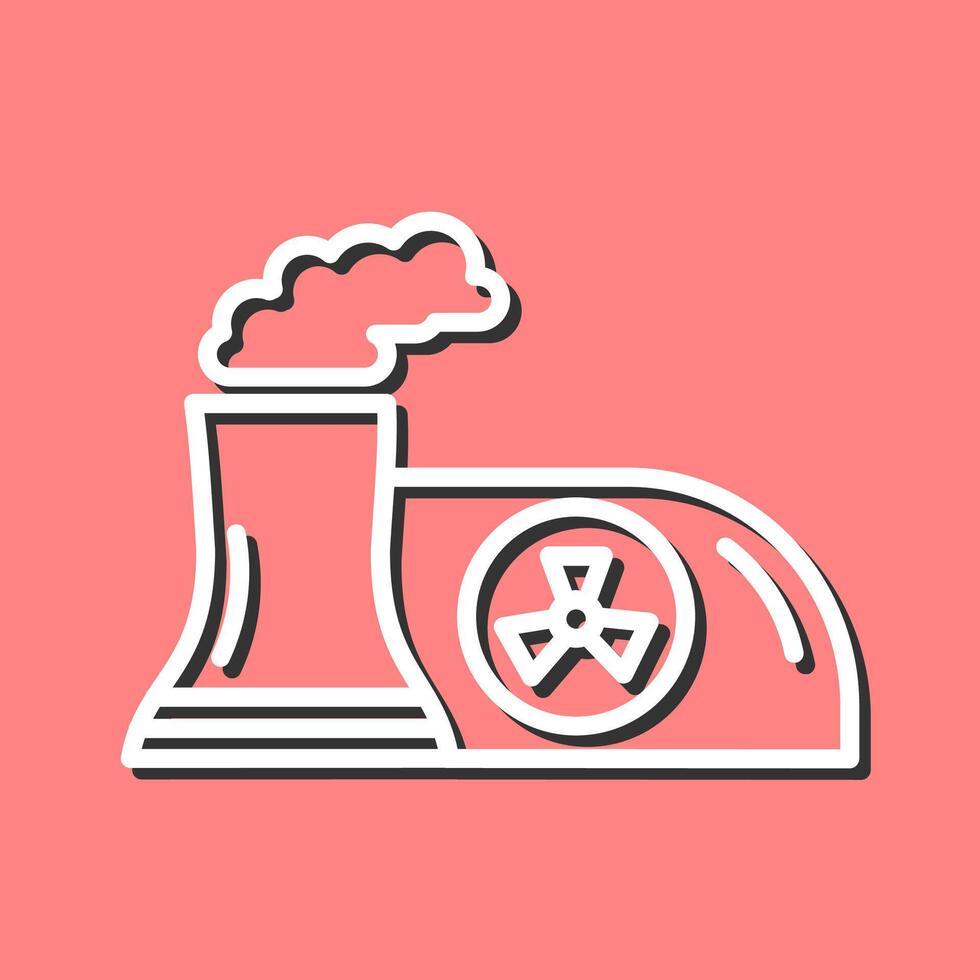 Nuclear Plant Vector Icon
