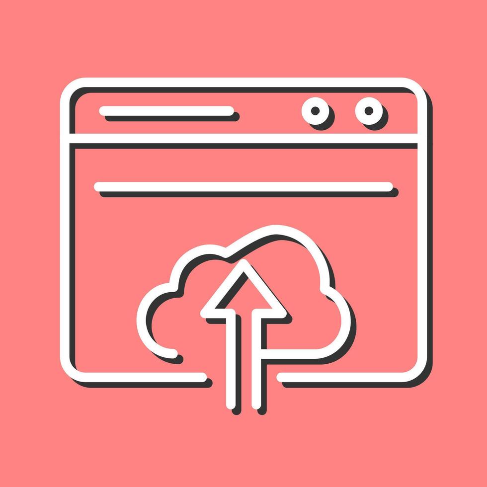 Upload Web Vector Icon