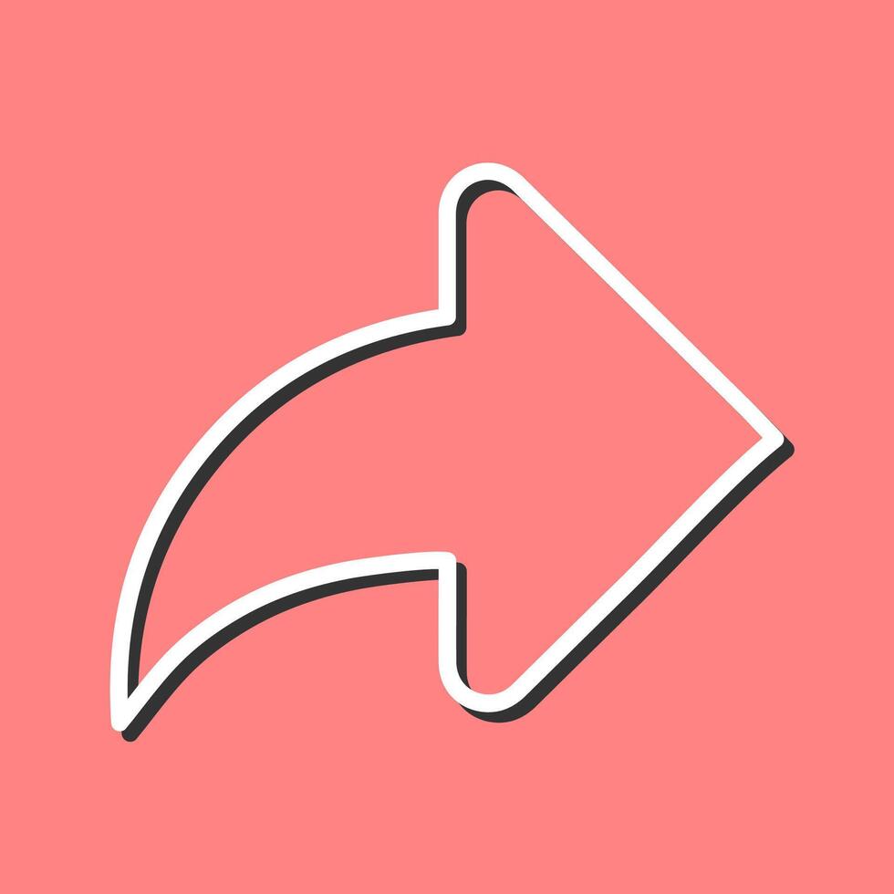 Right Back Arrow Vector Icon