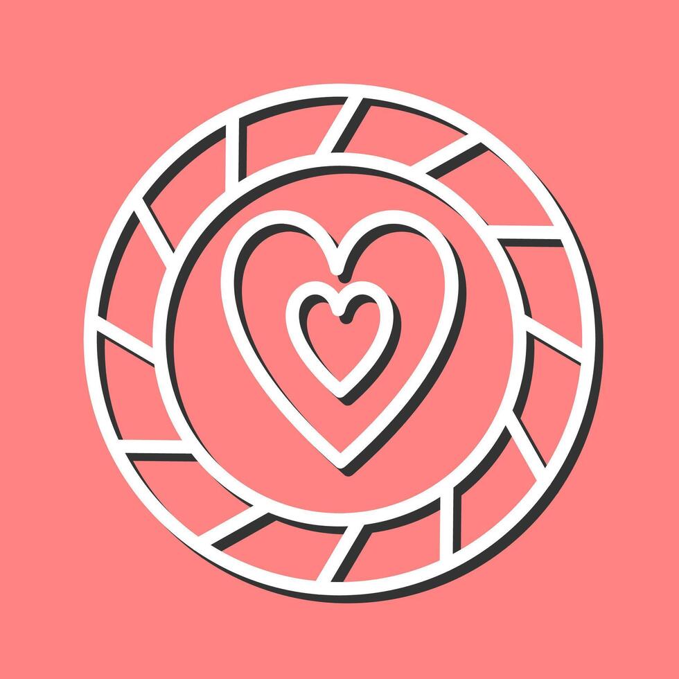 Heart Chip Vector Icon