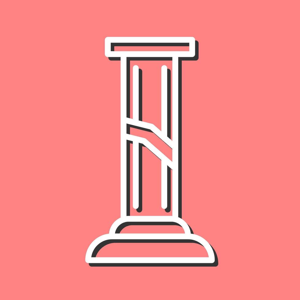 Broken Pillar Vector Icon