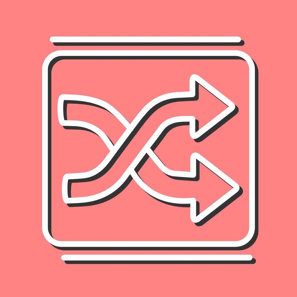 Shuffle Vector Icon