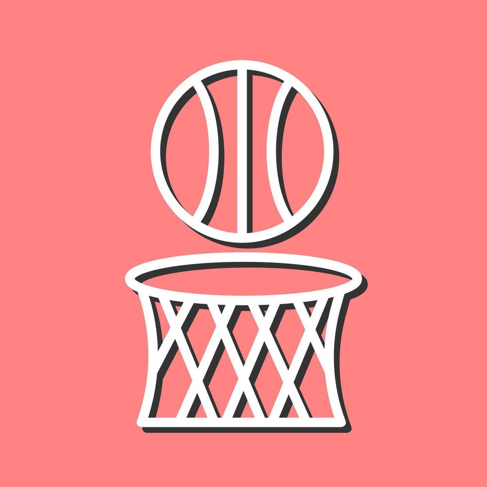 icono de vector de baloncesto