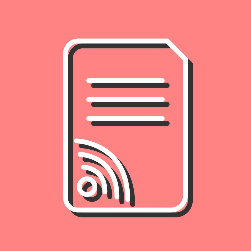 Wifi Documents Vector Icon