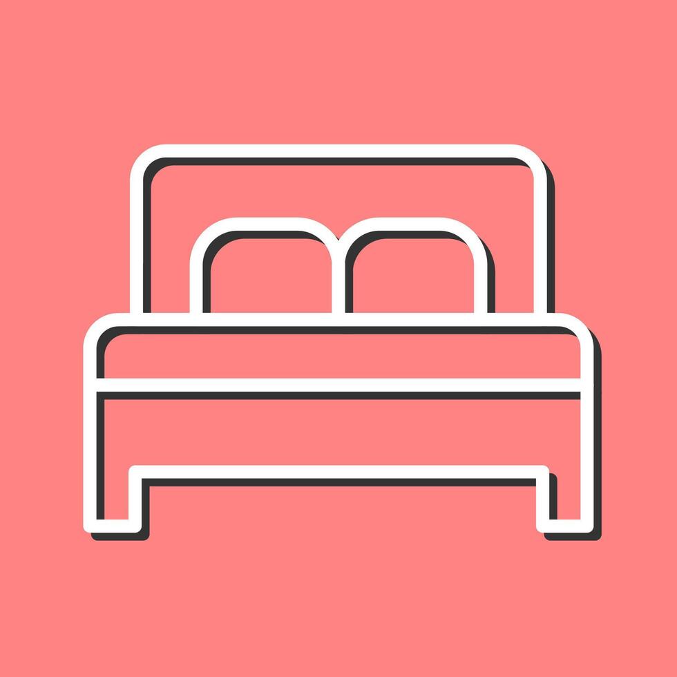 doble cama ii vector icono