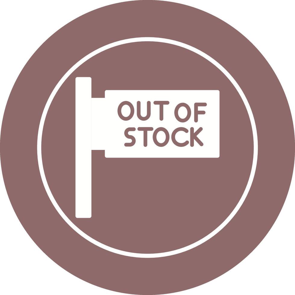 Out of Stock Vector Icon