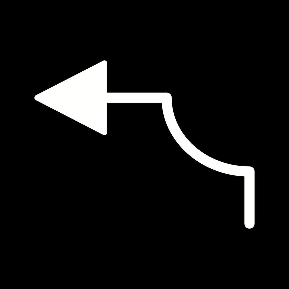 Arrow Pointing Left Vector Icon