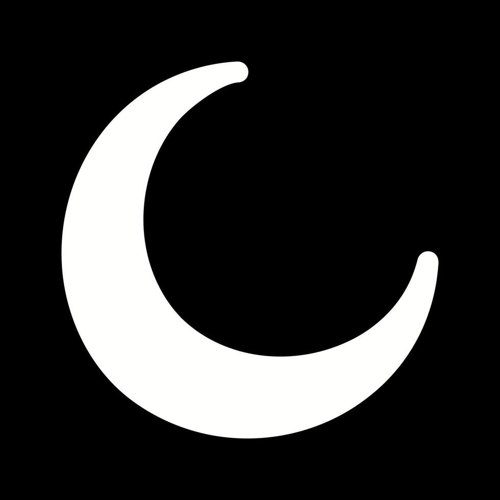 icono de vector de luna nueva