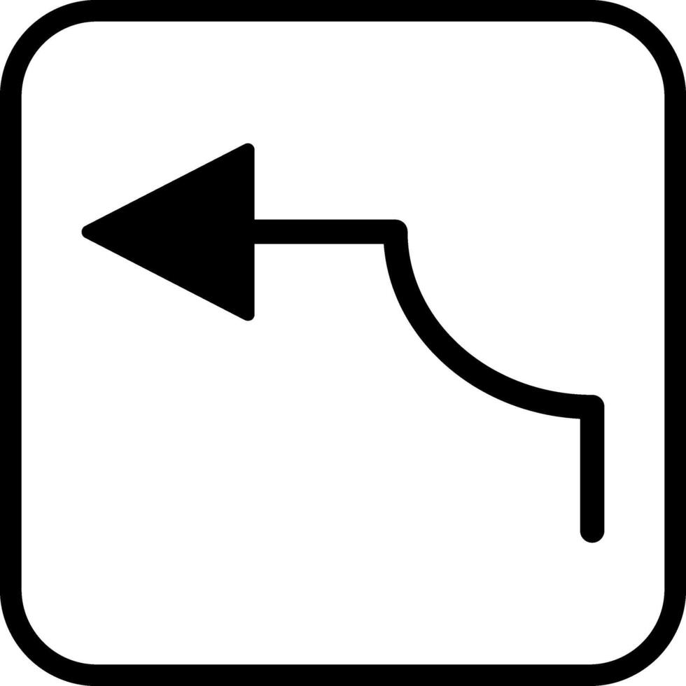 Arrow Pointing Left Vector Icon