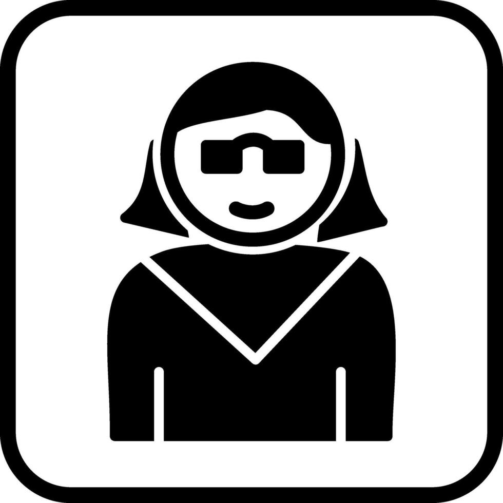 Female Professor Vector Icon