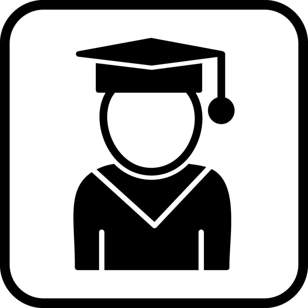 icono de vector de estudiante