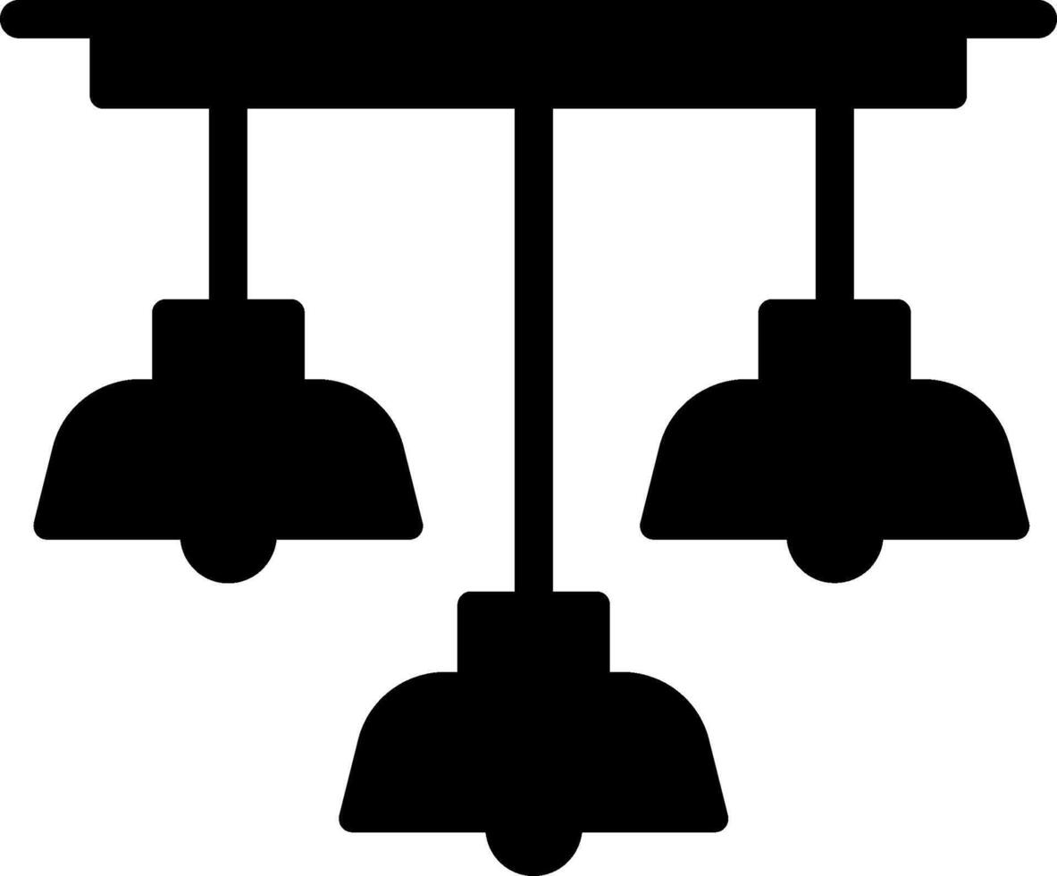 icono de vector de luz de techo