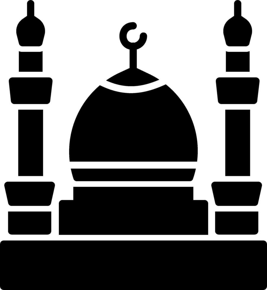 icono de vector de mezquita