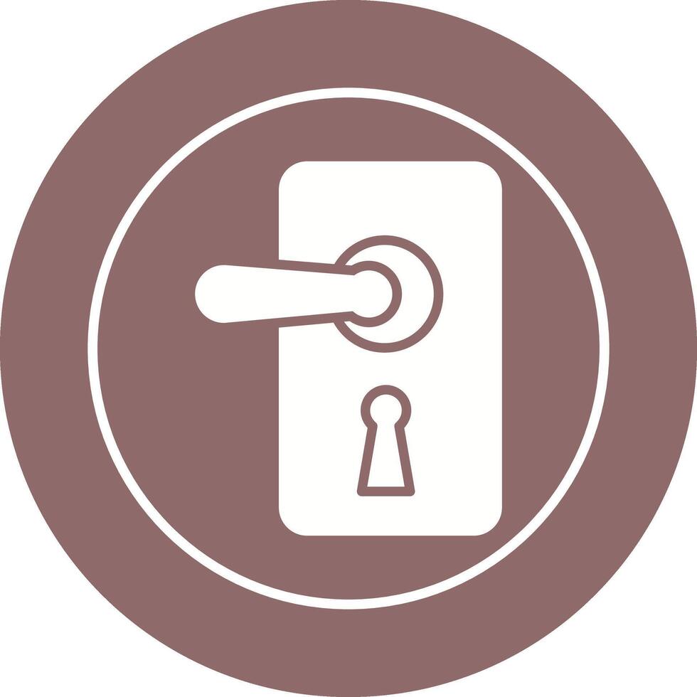 Door Lock Vector Icon