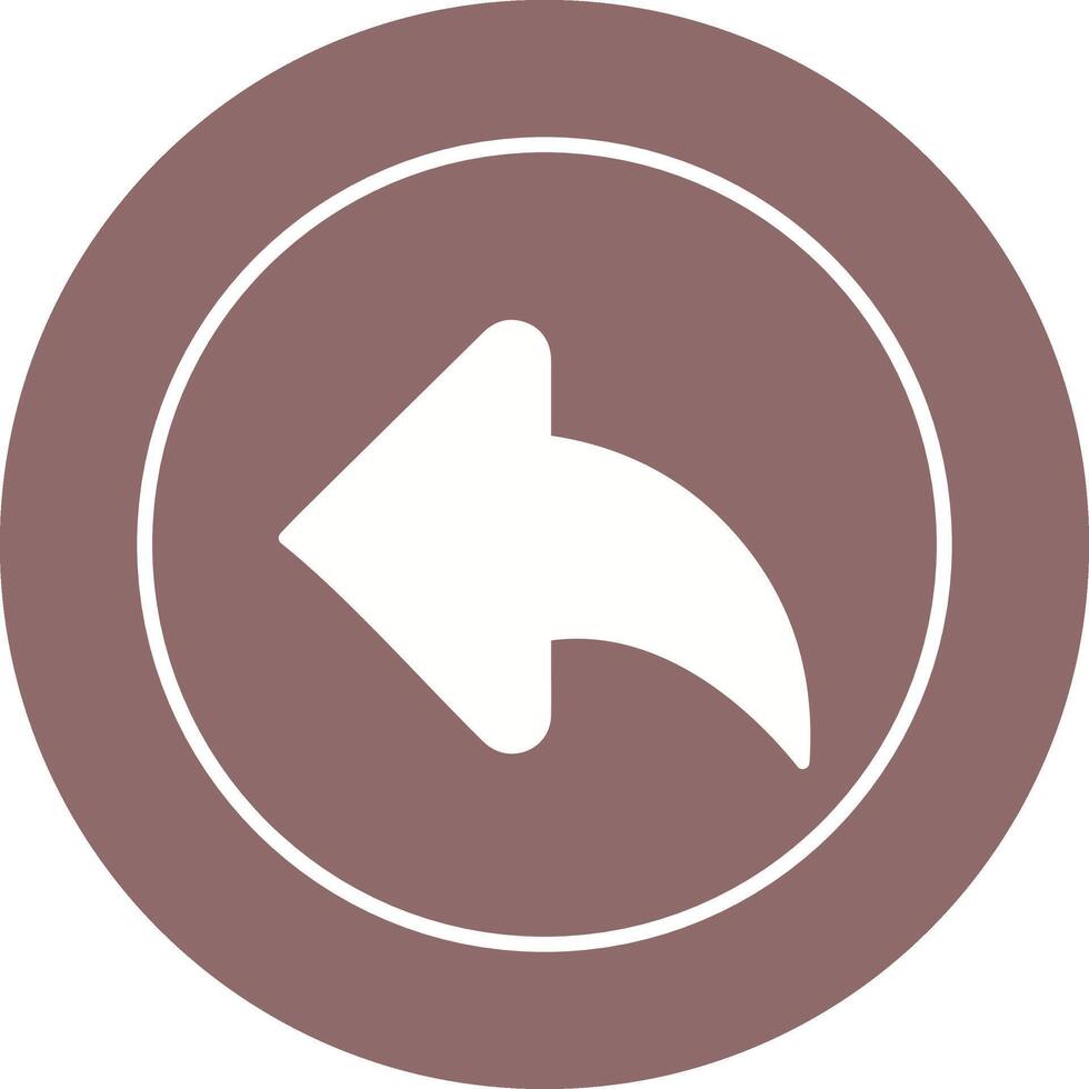 Left Back Arrow Vector Icon