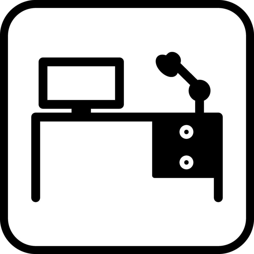 Study Desk I Vector Icon