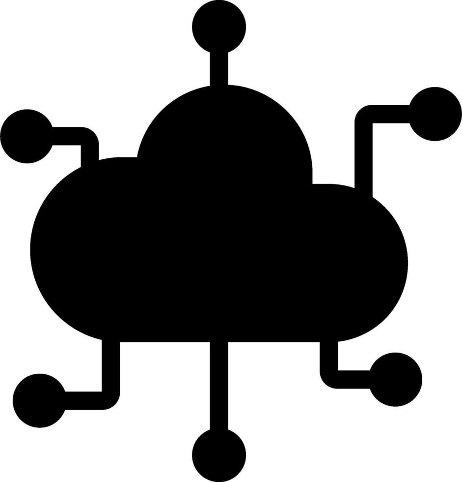 Cloud Computing Vector Icon