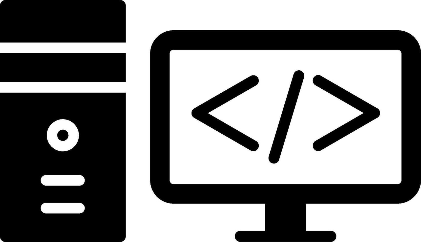 icono de vector de codificación