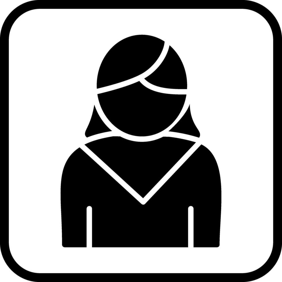 icono de vector de mujer de negocios