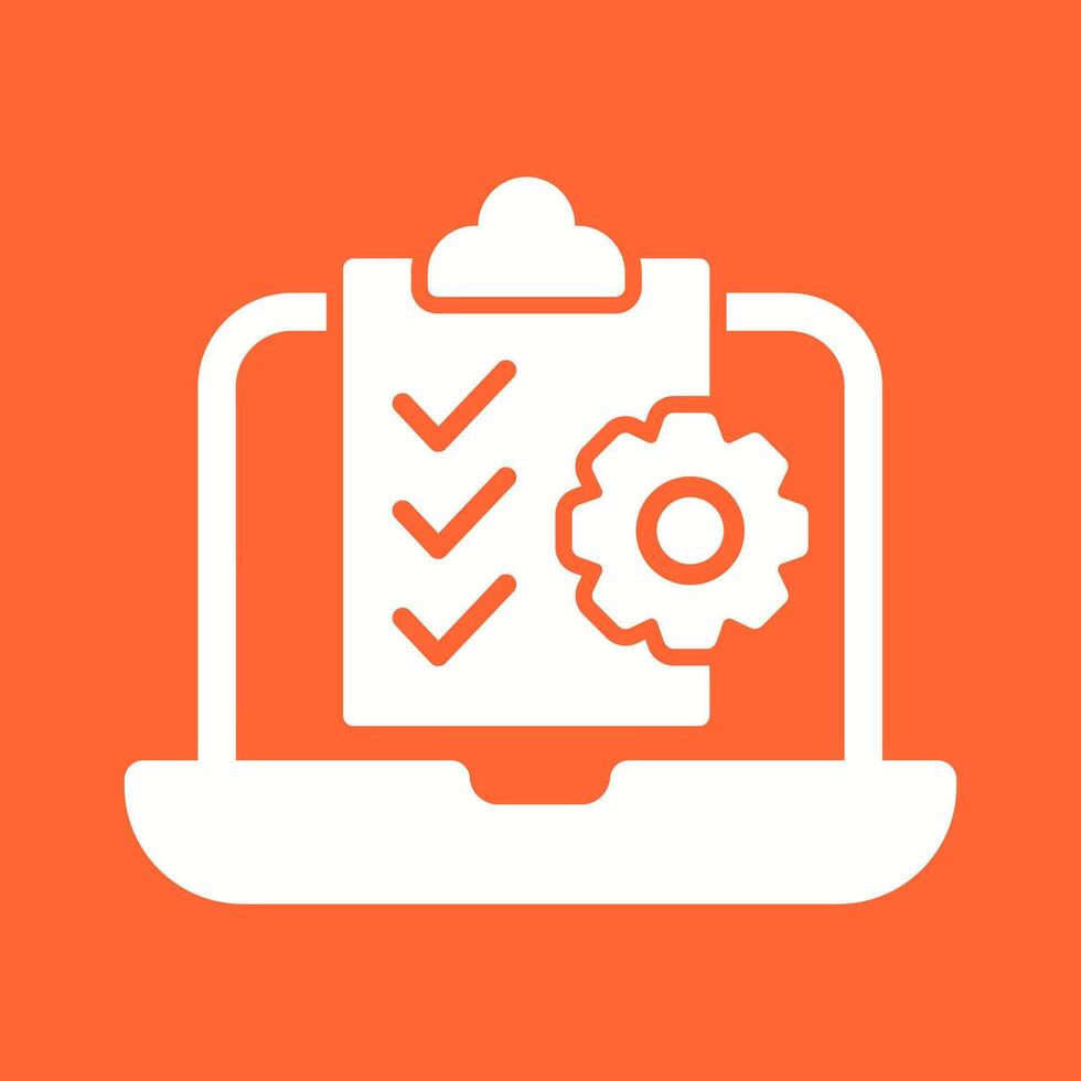 Online Checklist Vector Icon