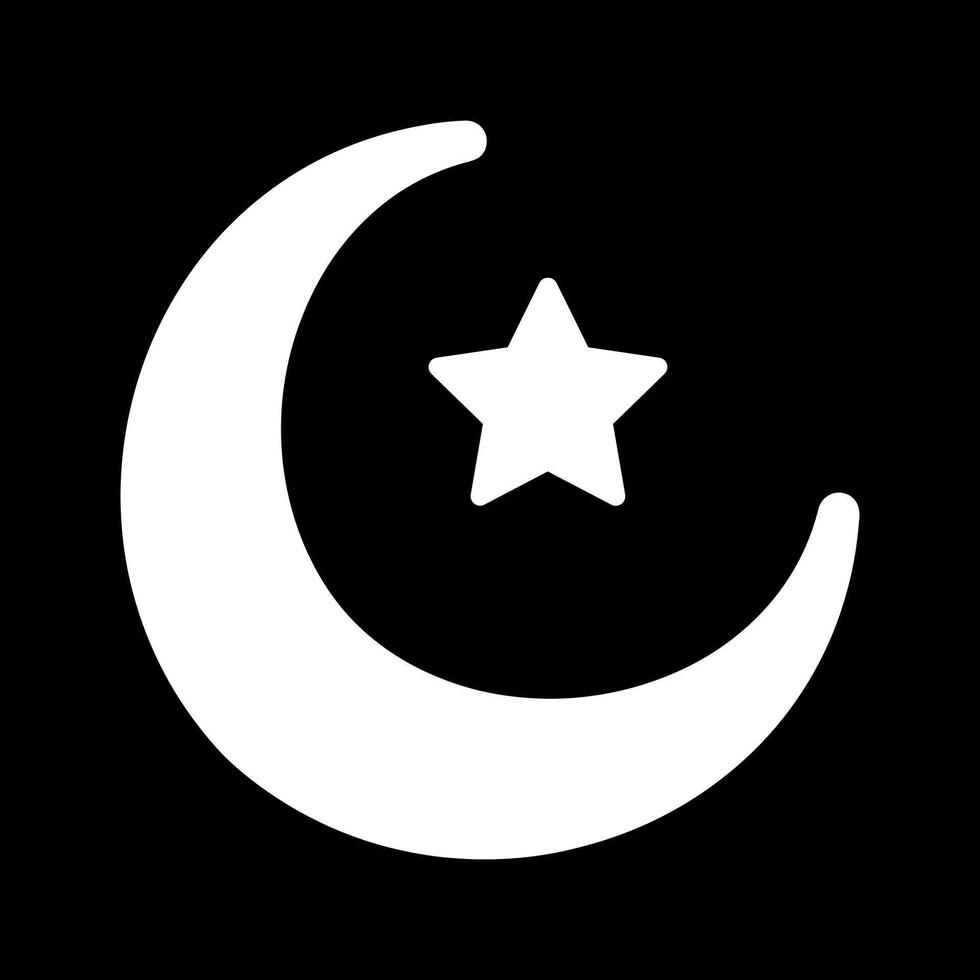 Moon and Star Vector Icon