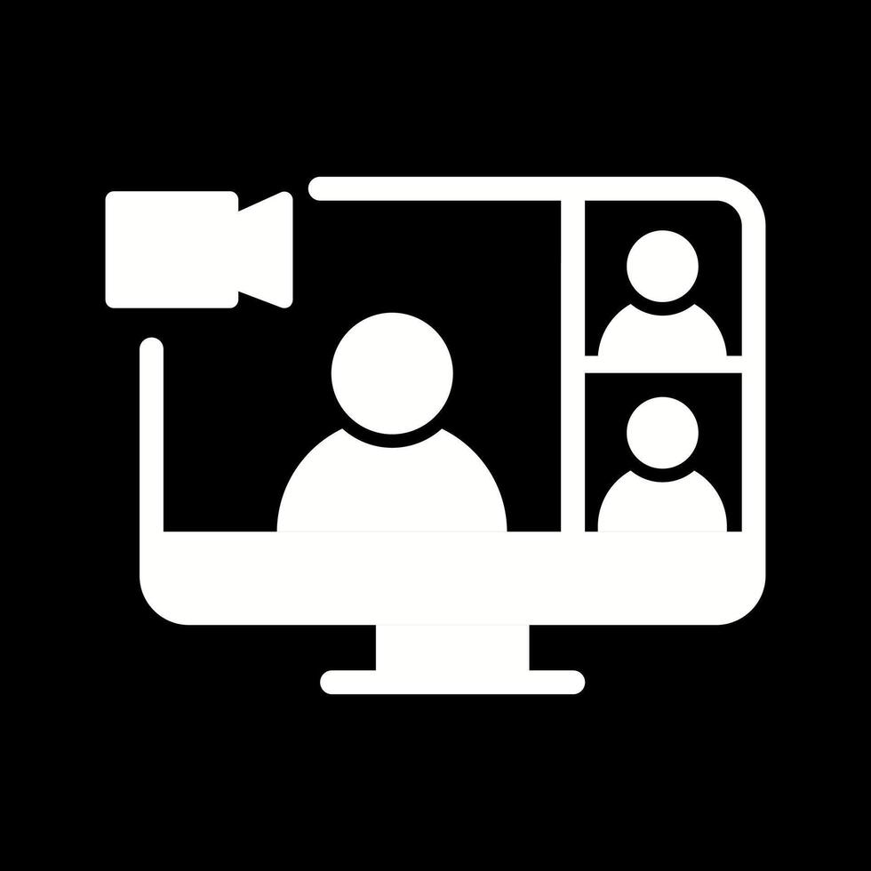 Video Conference Vector Icon