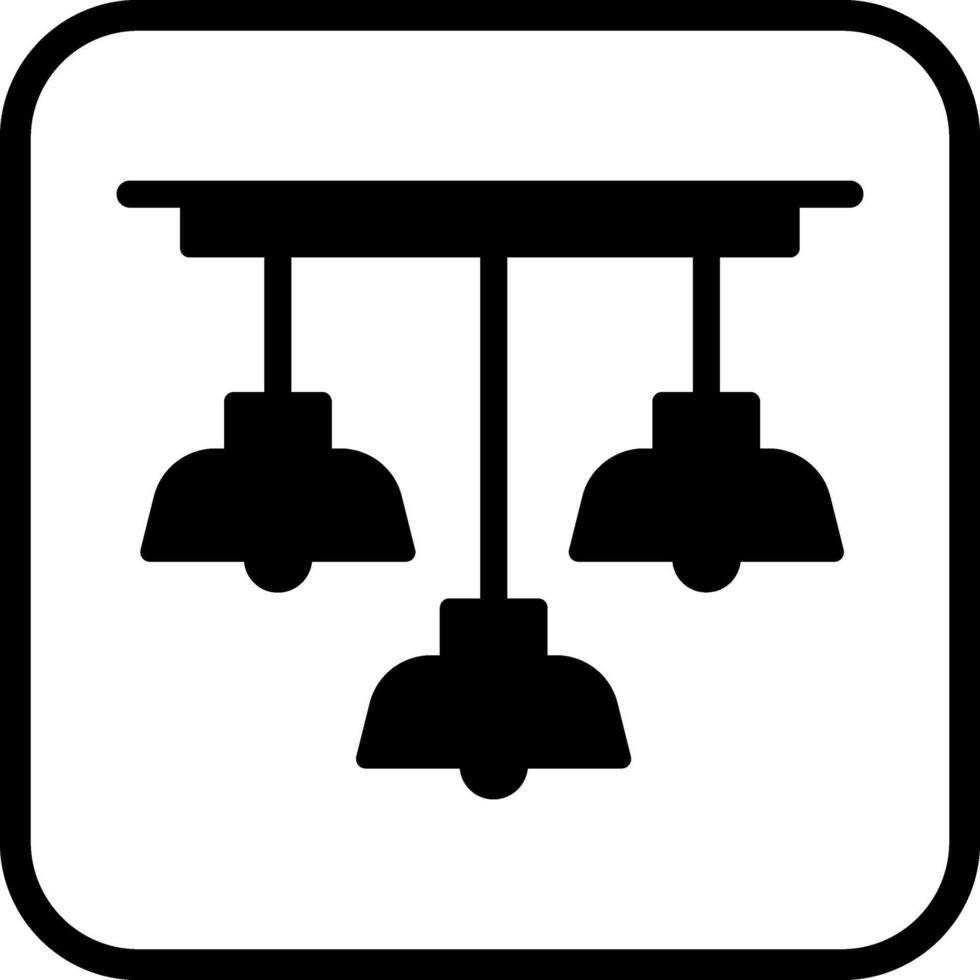 icono de vector de luz de techo