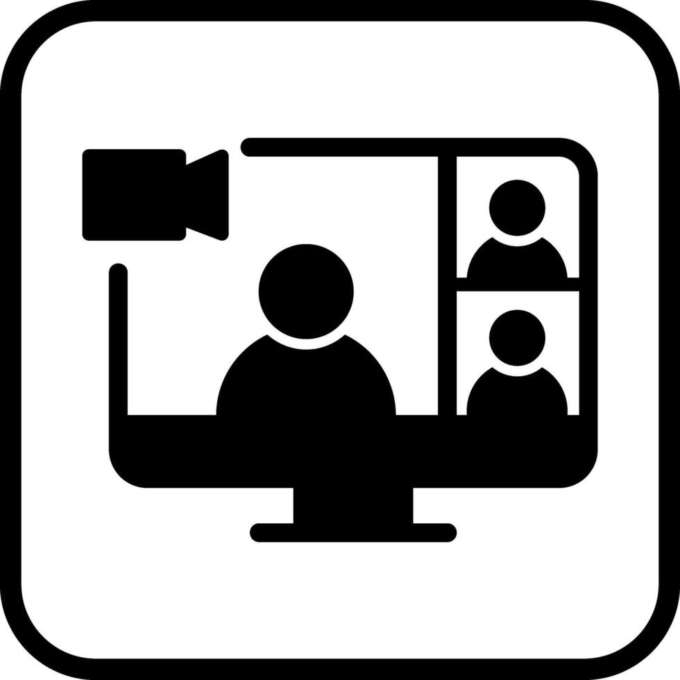 Video Conference Vector Icon