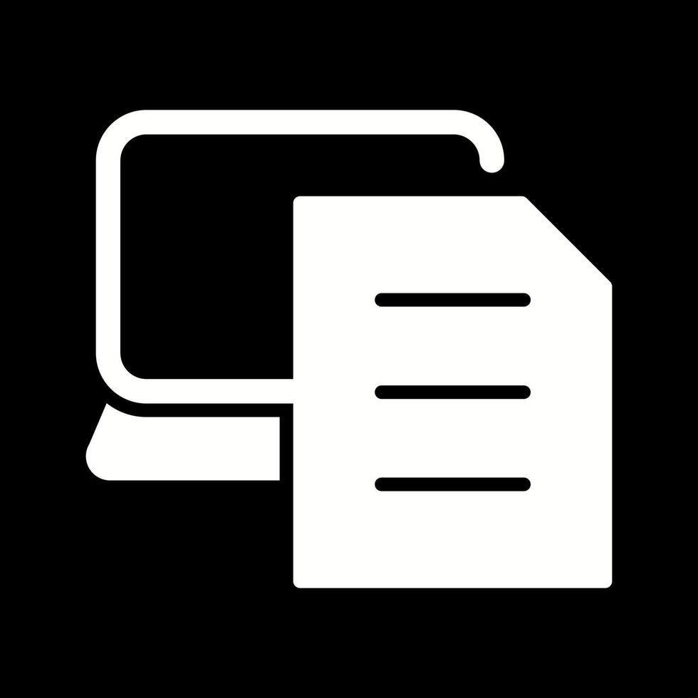 icono de vector de documento