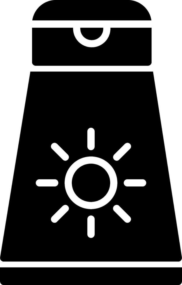 icono de vector de crema solar