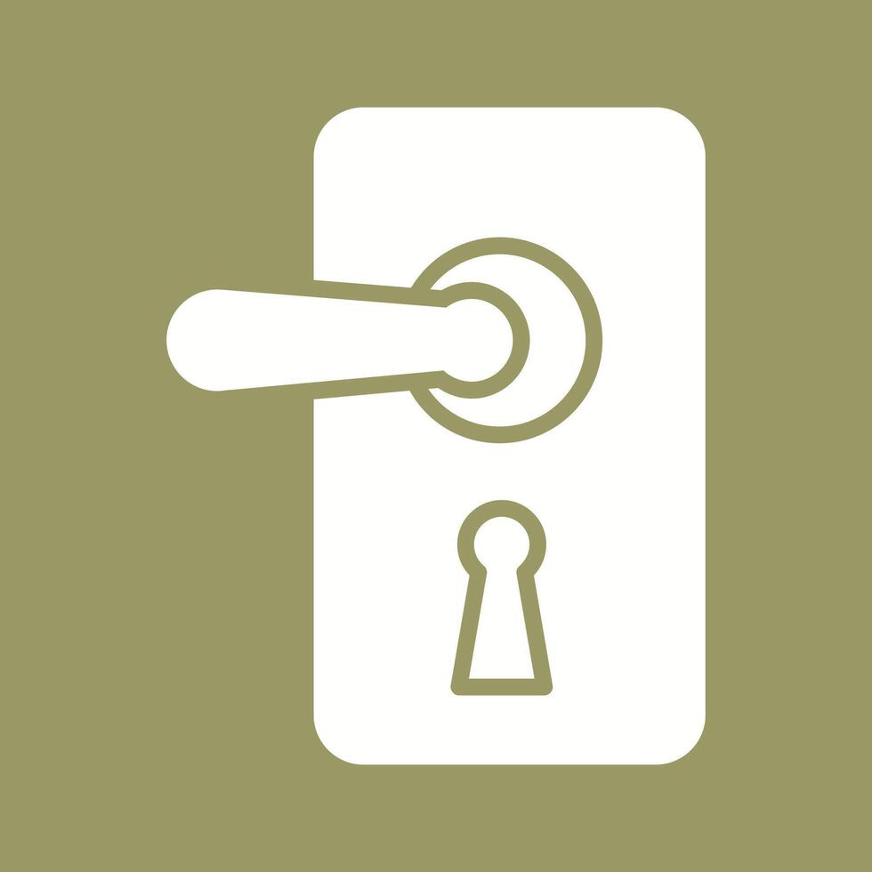 Door Lock Vector Icon