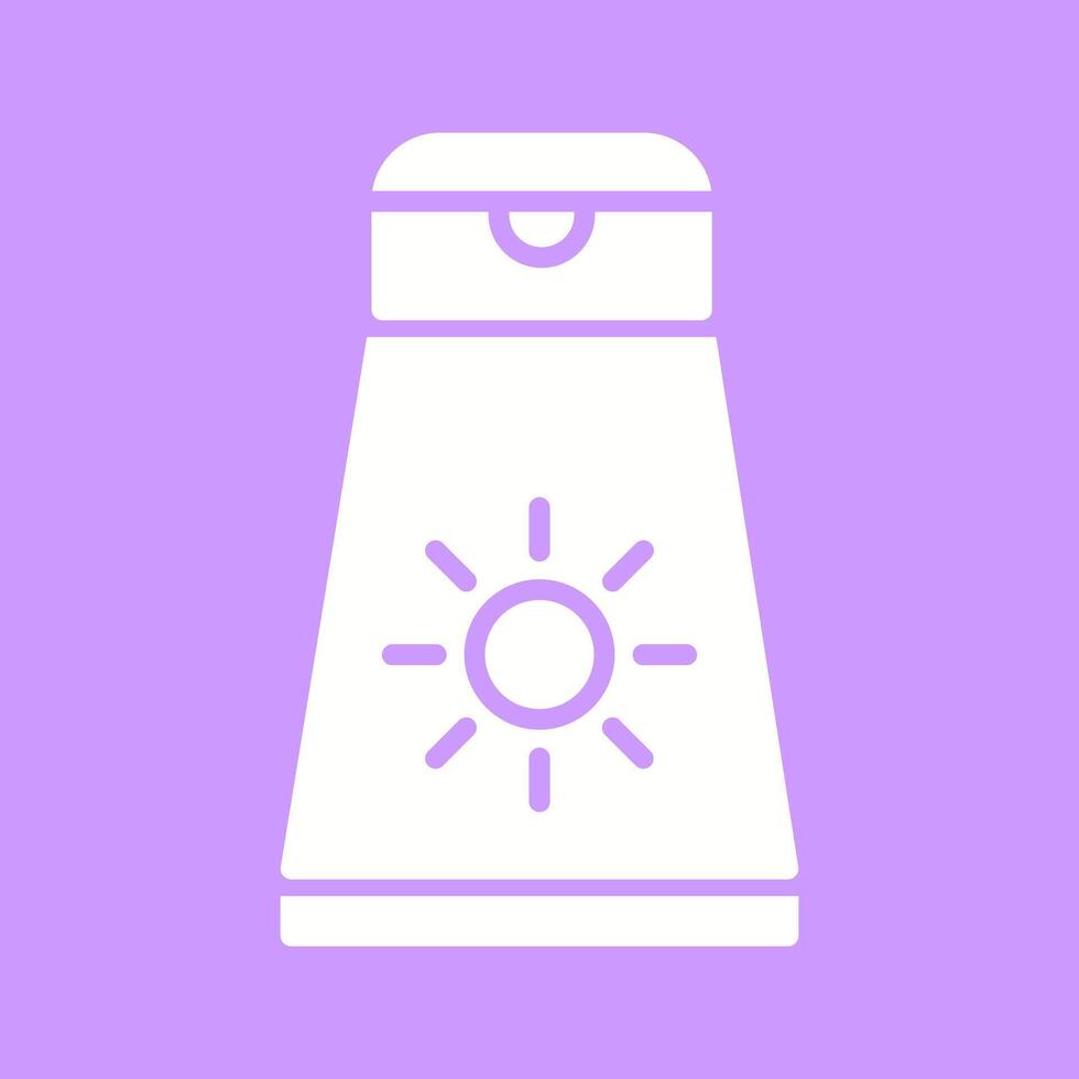 icono de vector de crema solar