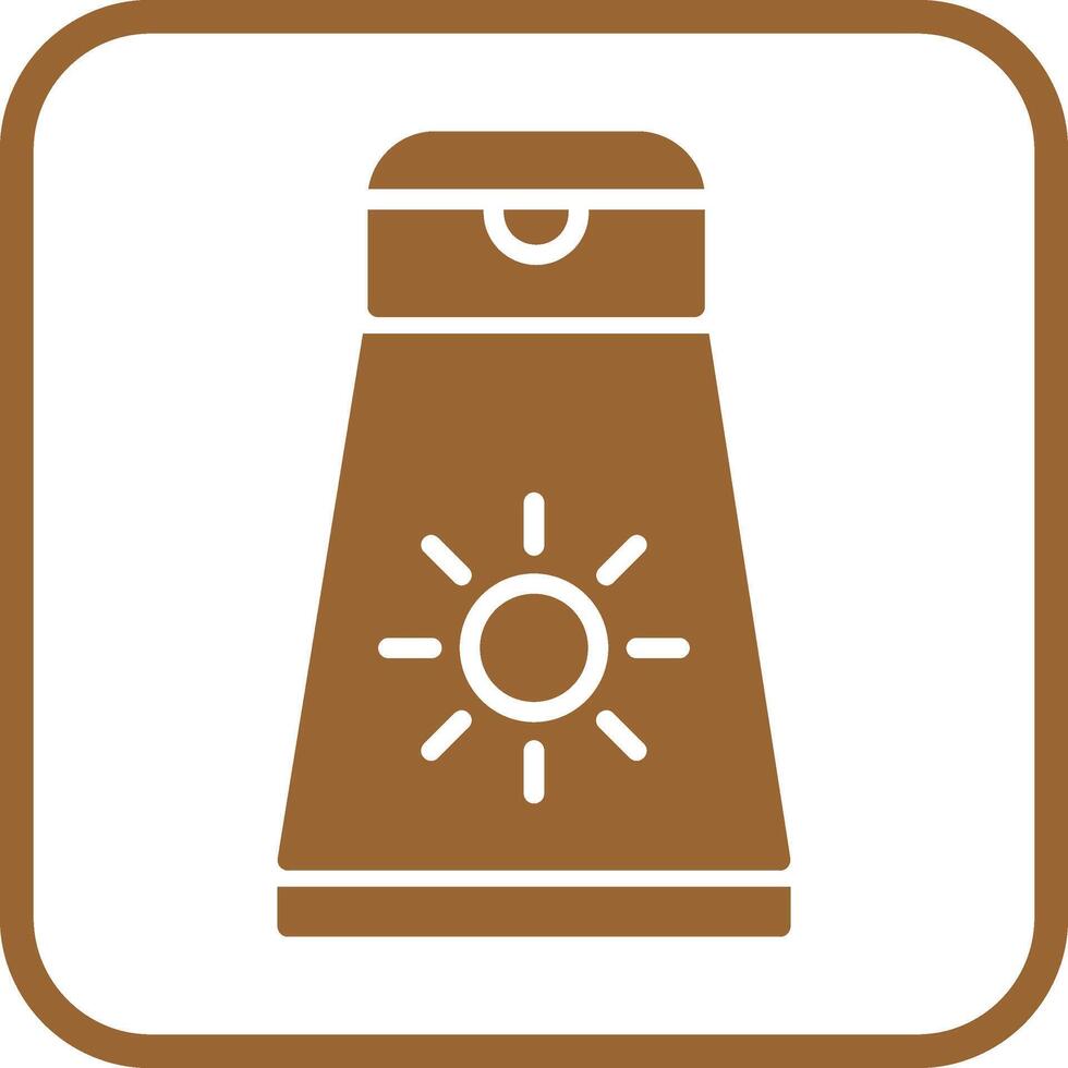 icono de vector de crema solar