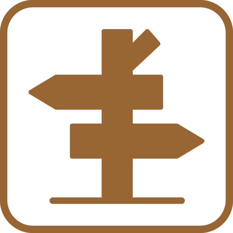 Road Sign Vector Icon