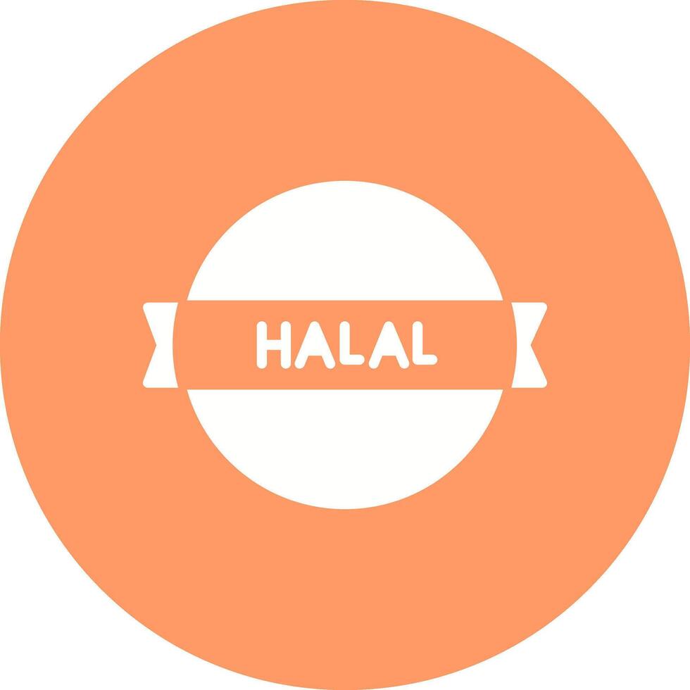 Halal Sticker Vector Icon