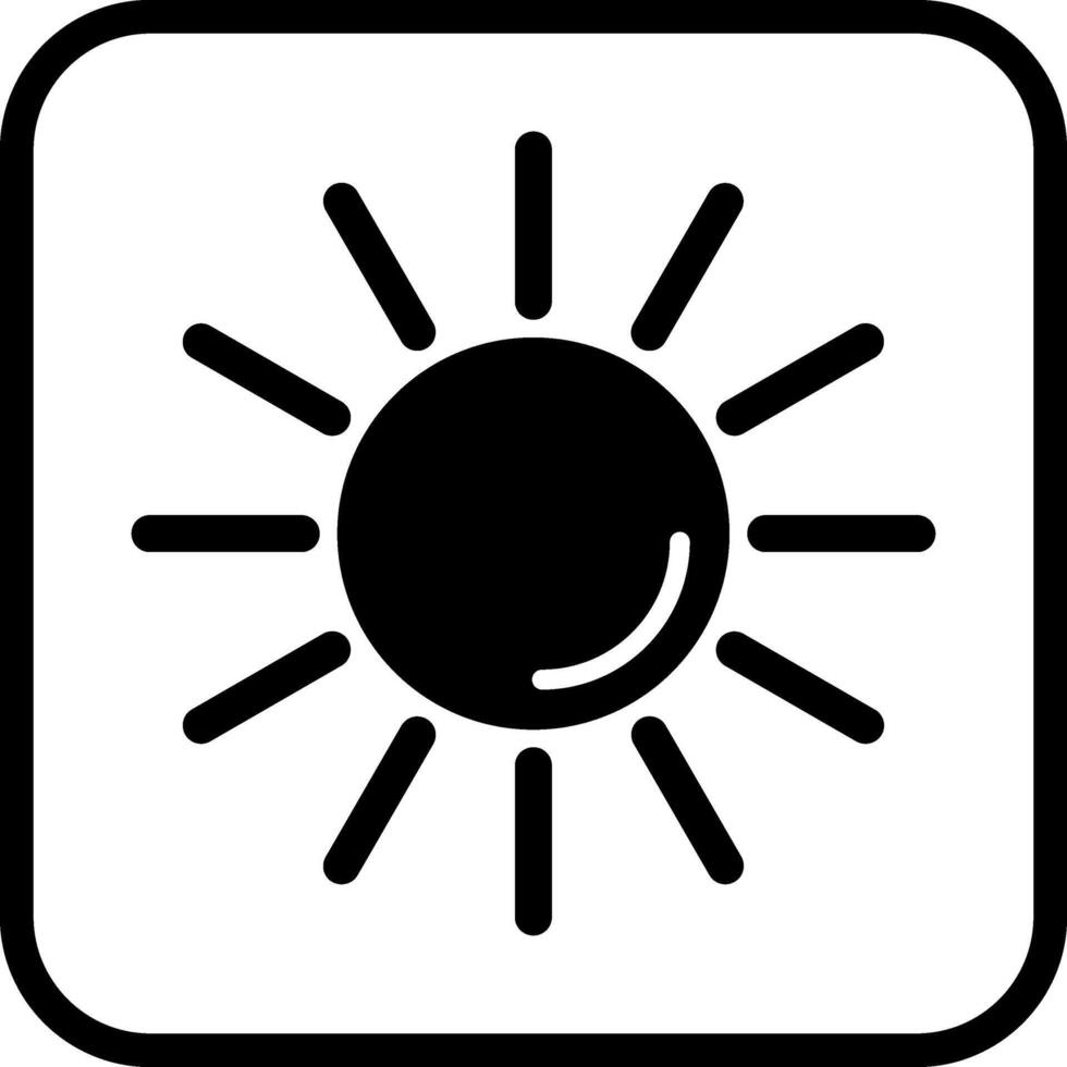 UV Radiation Vector Icon