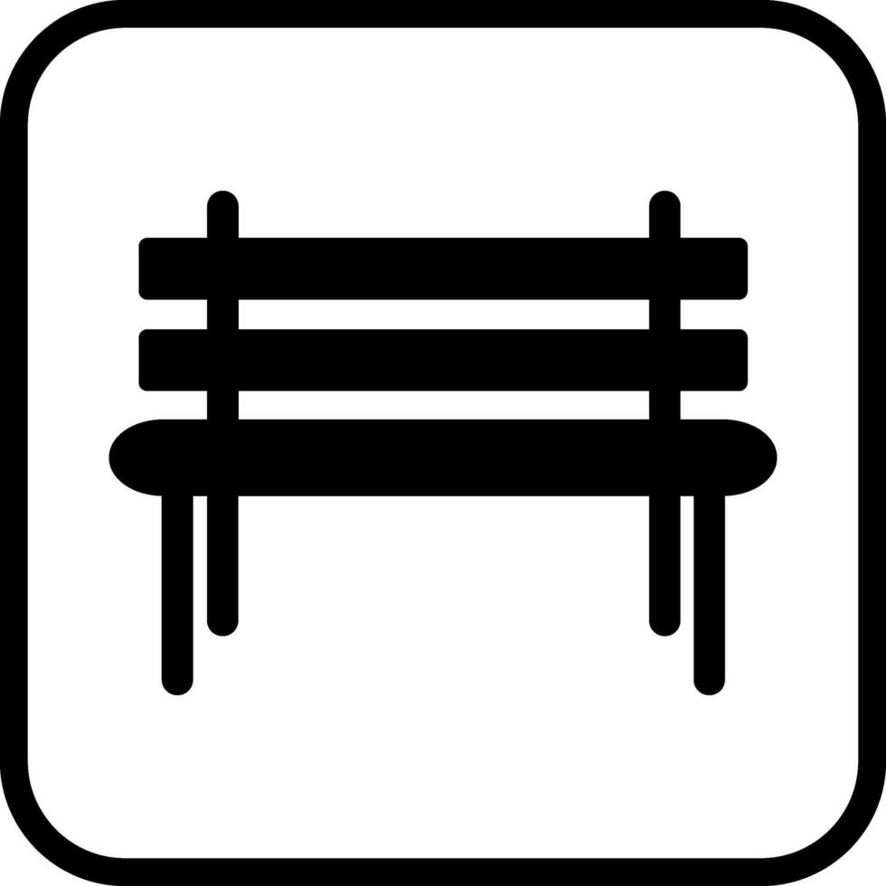 Garden Bench Vector Icon