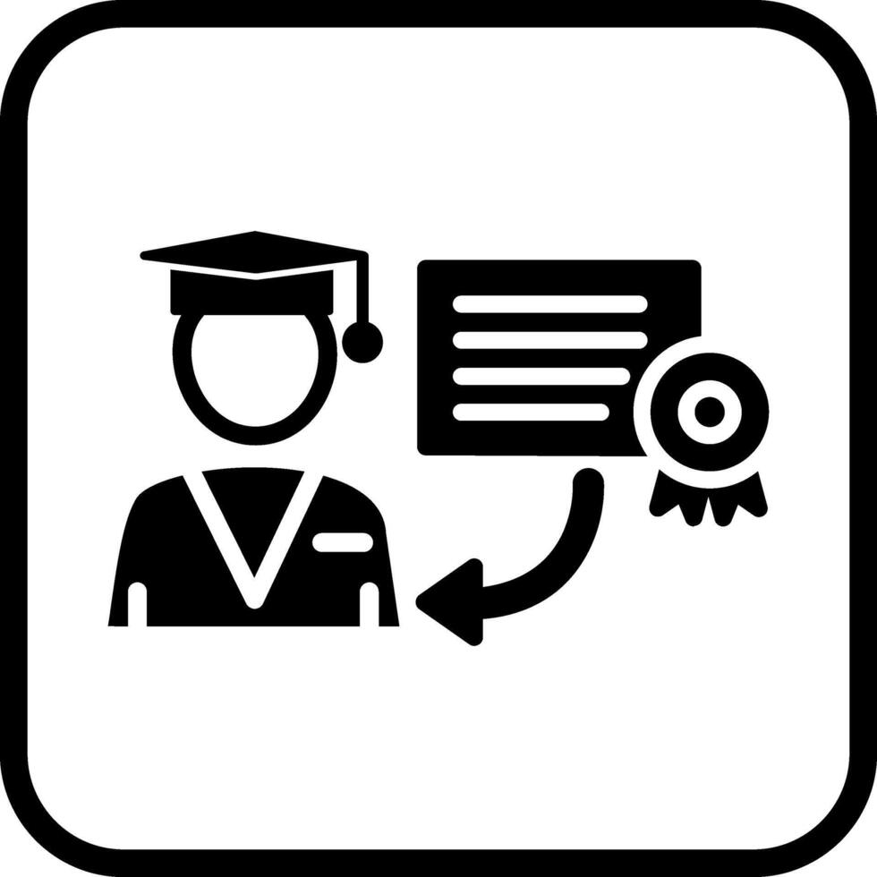 Receiving Degree Vector Icon