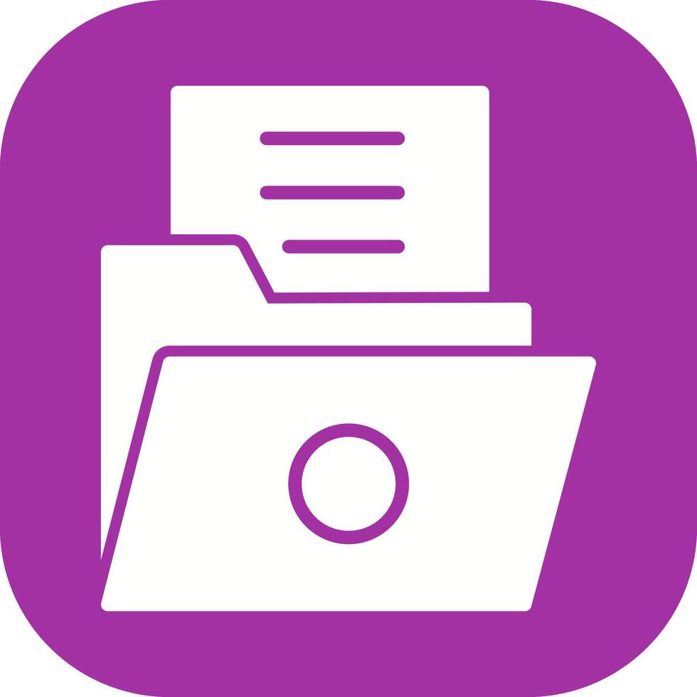 List Folder Vector Icon