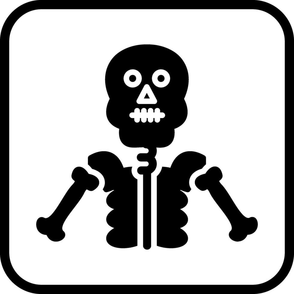 icono de vector de esqueleto