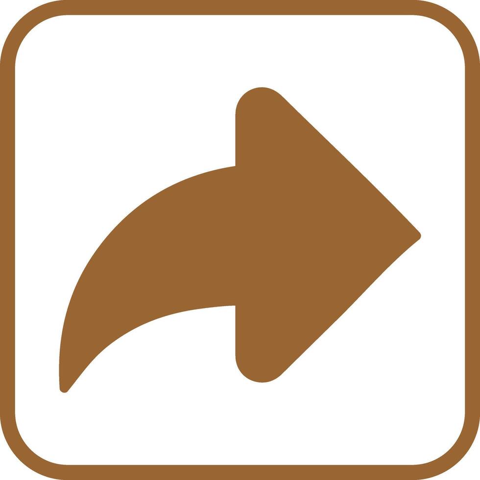 Right Back Arrow Vector Icon