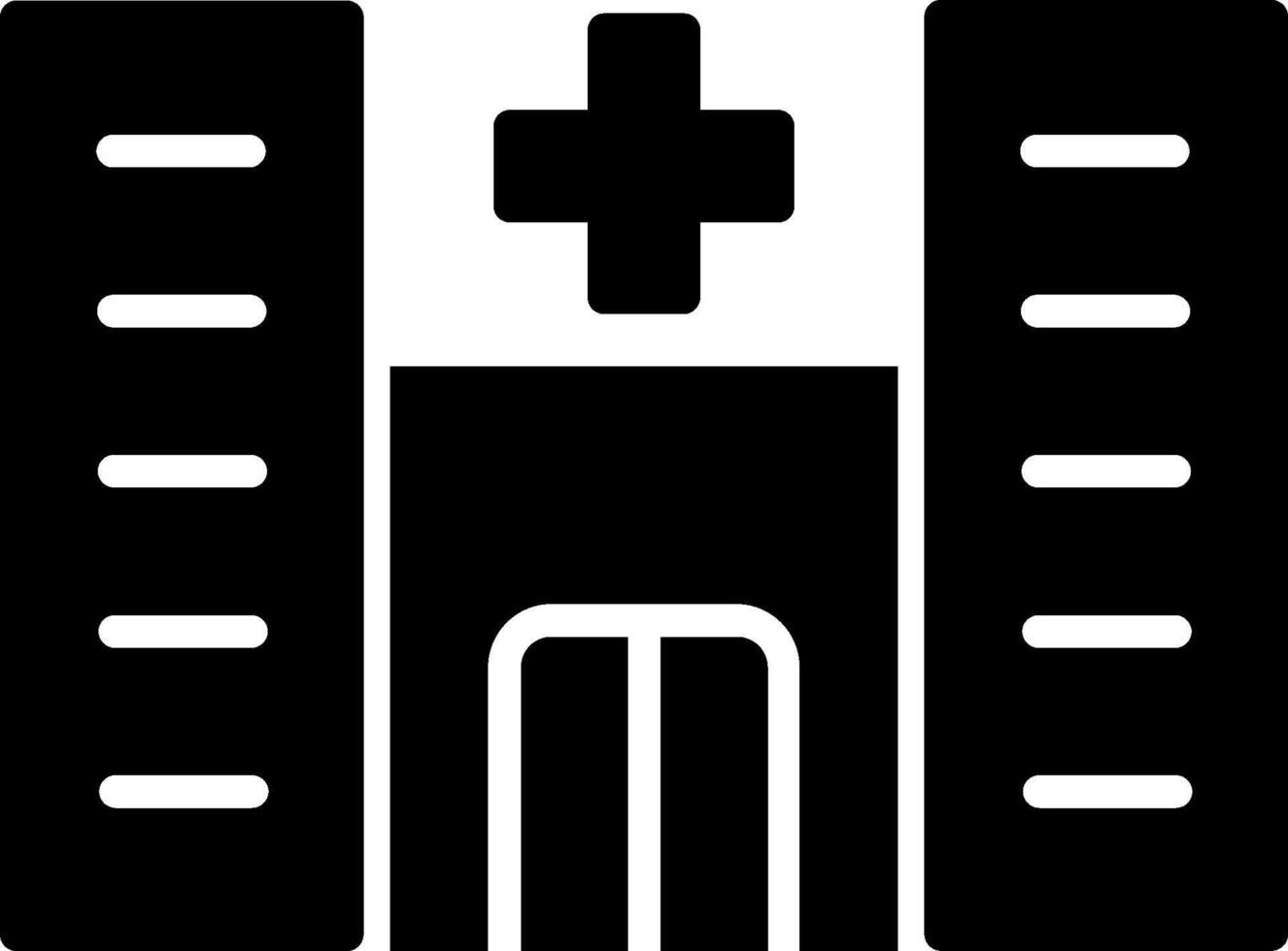 icono de vector de hospital