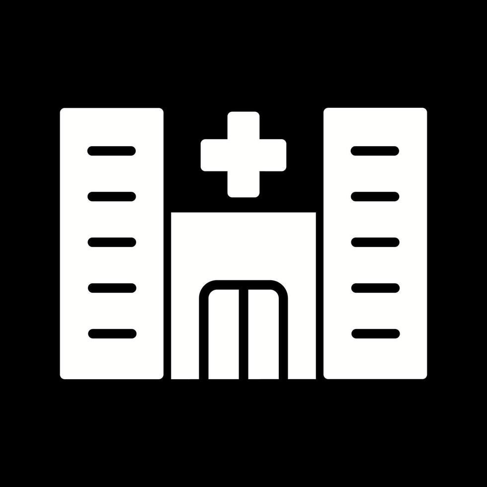 icono de vector de hospital