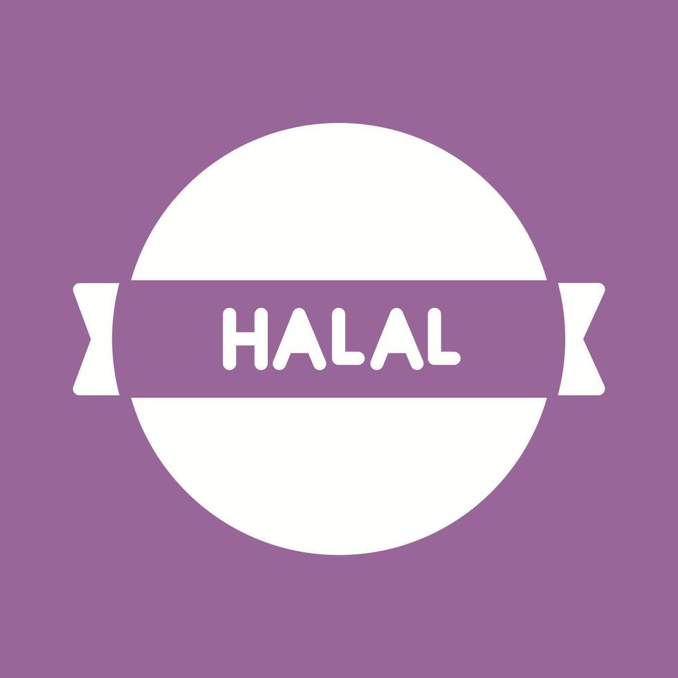 Halal Sticker Vector Icon