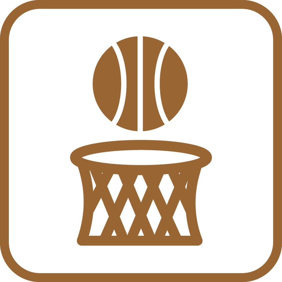 icono de vector de baloncesto