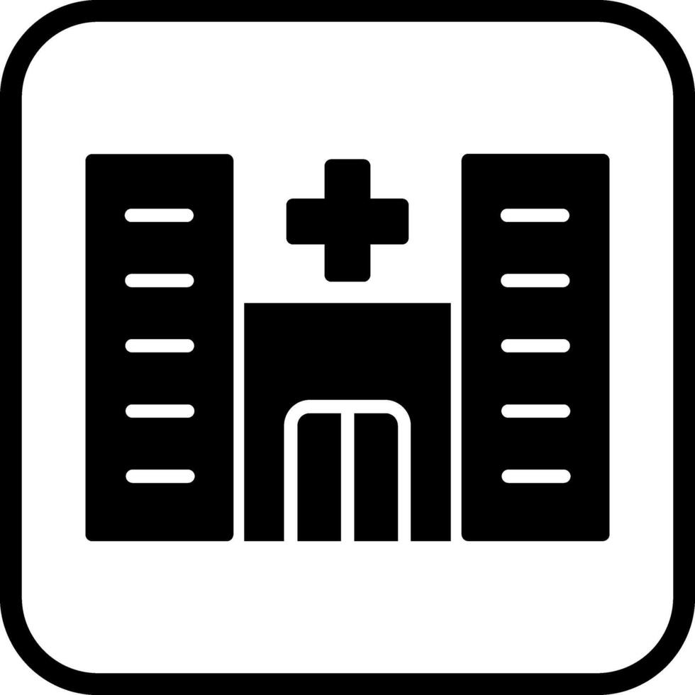 icono de vector de hospital