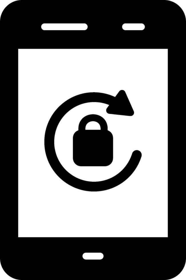 Portrait Orientation Lock Vector Icon